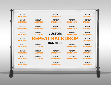 Step and Repeat Backdrop Banner (custom design)